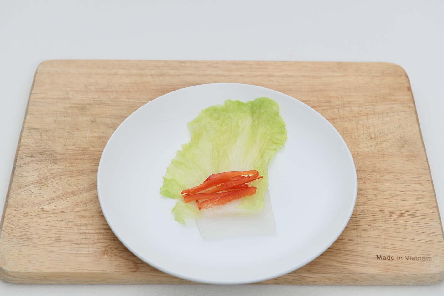 곤약 백김치 말이 3단계 조리 모습
