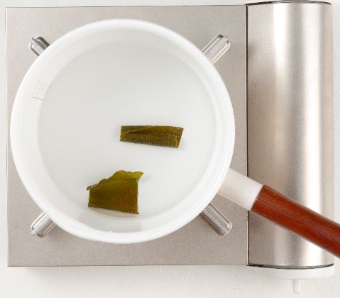 삼색계란찜 1단계 조리 모습