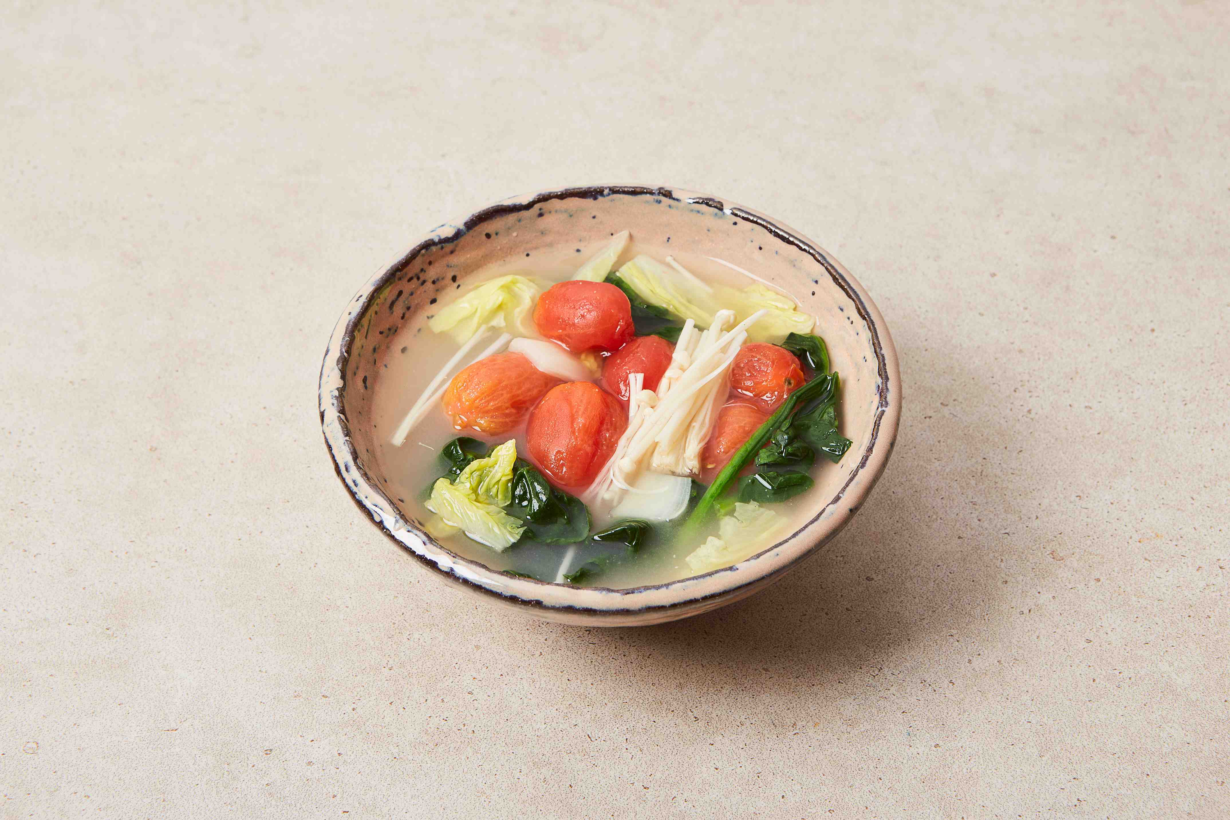 토마토맑은장국 5단계 조리 모습