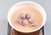 토마토소고기장조림 1단계 조리 모습
