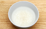 전복죽 1단계 조리 모습
