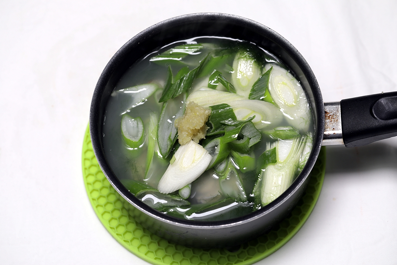 매생이조랭이떡국 5단계 조리 모습
