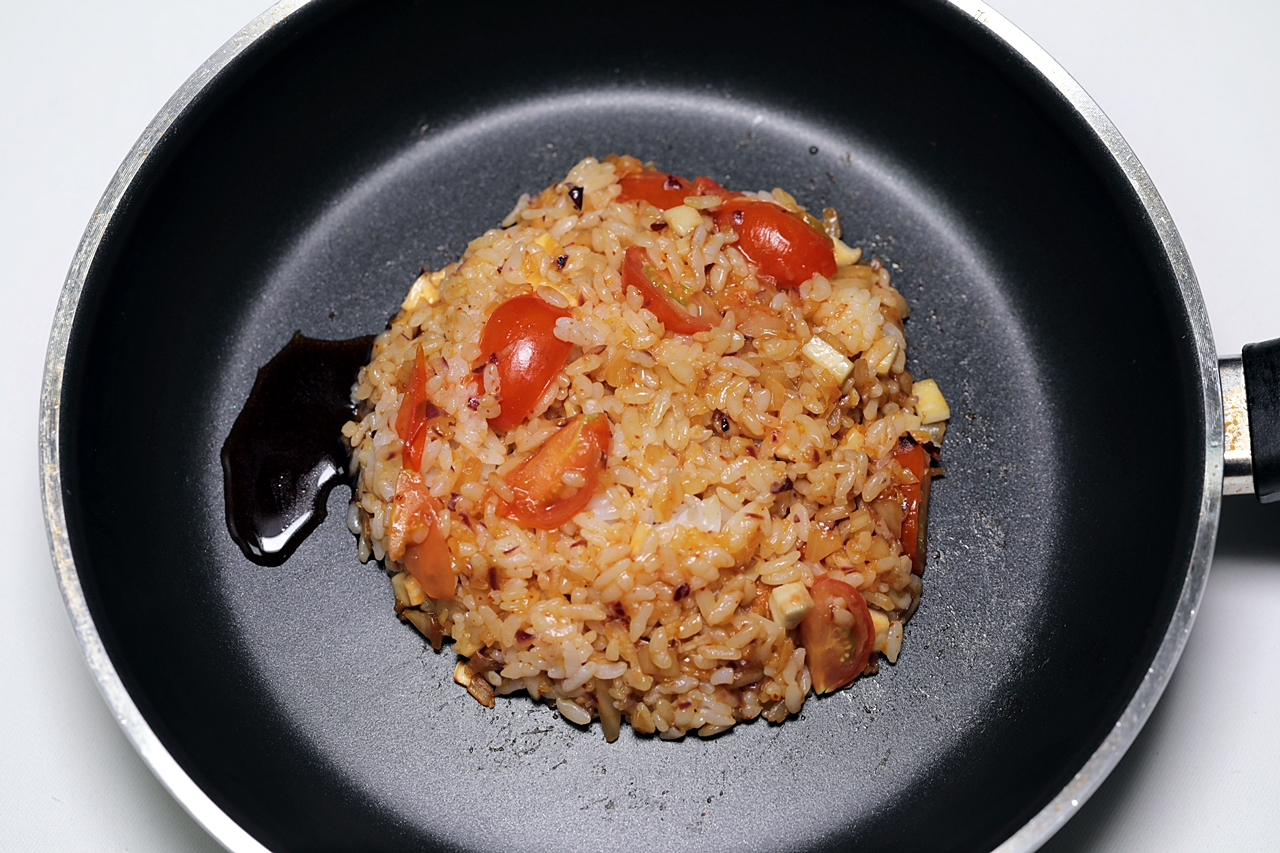 김치밥그라탕 3단계 조리 모습
